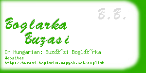 boglarka buzasi business card